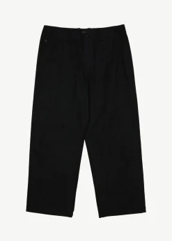 Pants<Afends Glider  - Pleated Pant Black