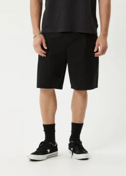 Shorts<Afends Glider  - Pleated Short 22" Black
