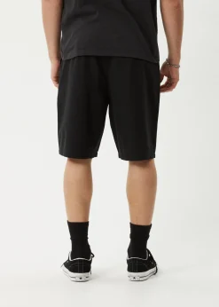 Shorts<Afends Glider  - Pleated Short 22" Black