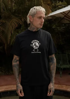 T-Shirts<Afends Global  - Retro Tee Black