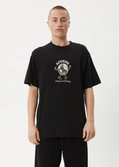 T-Shirts<Afends Global  - Retro Tee Black