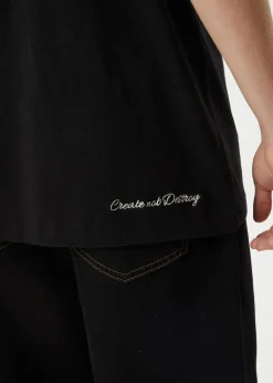T-Shirts<Afends Global  - Retro Tee Black