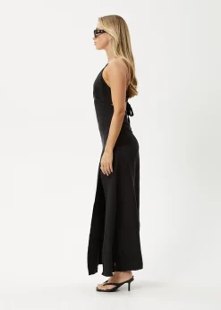 Dresses<Afends Grace  - Cupro Maxi Dress Black