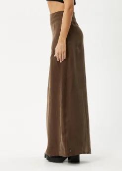 Skirts<Afends Grace  - Cupro Maxi Skirt Coffee