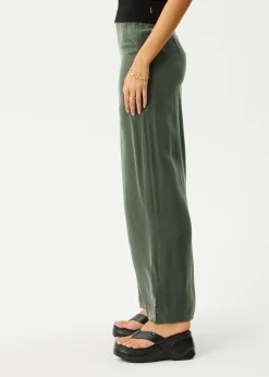 Skirts<Afends Grace  - Cupro Maxi Skirt Deep Green