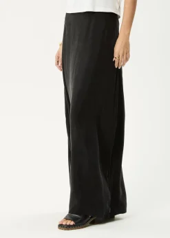 Sets & Co-Ords|Skirts<Afends Grace  - Cupro Maxi Skirt Black