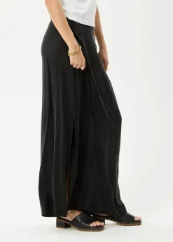Sets & Co-Ords|Skirts<Afends Grace  - Cupro Maxi Skirt Black