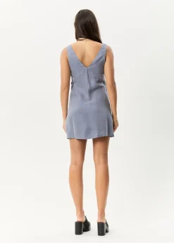Dresses<Afends Grace  - Cupro Mini Dress Marlin