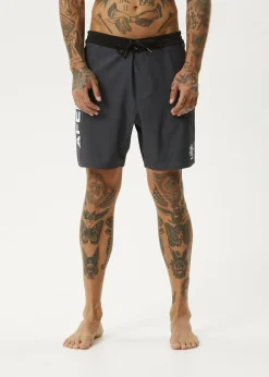 Boardshorts<Afends Graveyard  - Surf Related Boardshort 18" Charcoal