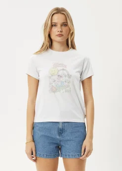Tees & Shirts<Afends Greetings  - Regular Tee White