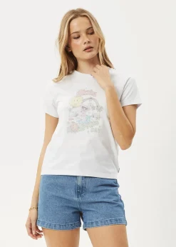 Tees & Shirts<Afends Greetings  - Regular Tee White