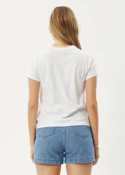 Tees & Shirts<Afends Greetings  - Regular Tee White