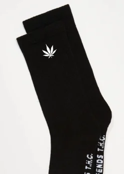 Accessories|Accessories<Afends Happy  - Socks One Pack Black