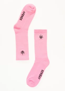 Accessories|Accessories<Afends Happy  - Socks One Pack Pink