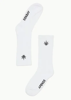 Accessories|Accessories<Afends Happy  - Socks One Pack White