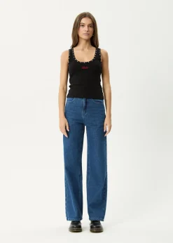 Sleeveless<Afends Hardware  -   Rib Singlet Black