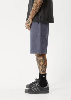 Shorts<Afends Harper  - Canvas Workwear Short 20" Marlin