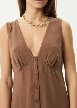 Dresses<Afends Hartley  - Maxi Dress Cinnamon