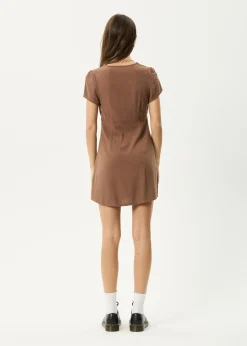 Dresses<Afends Hartley  - Mini Dress Cinnamon