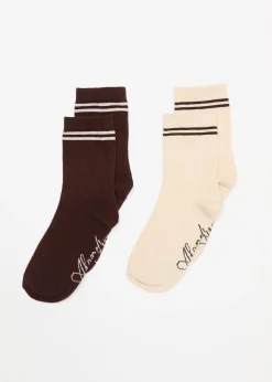 Accessories|Accessories<Afends Hartley  - Socks Two Pack Coffee