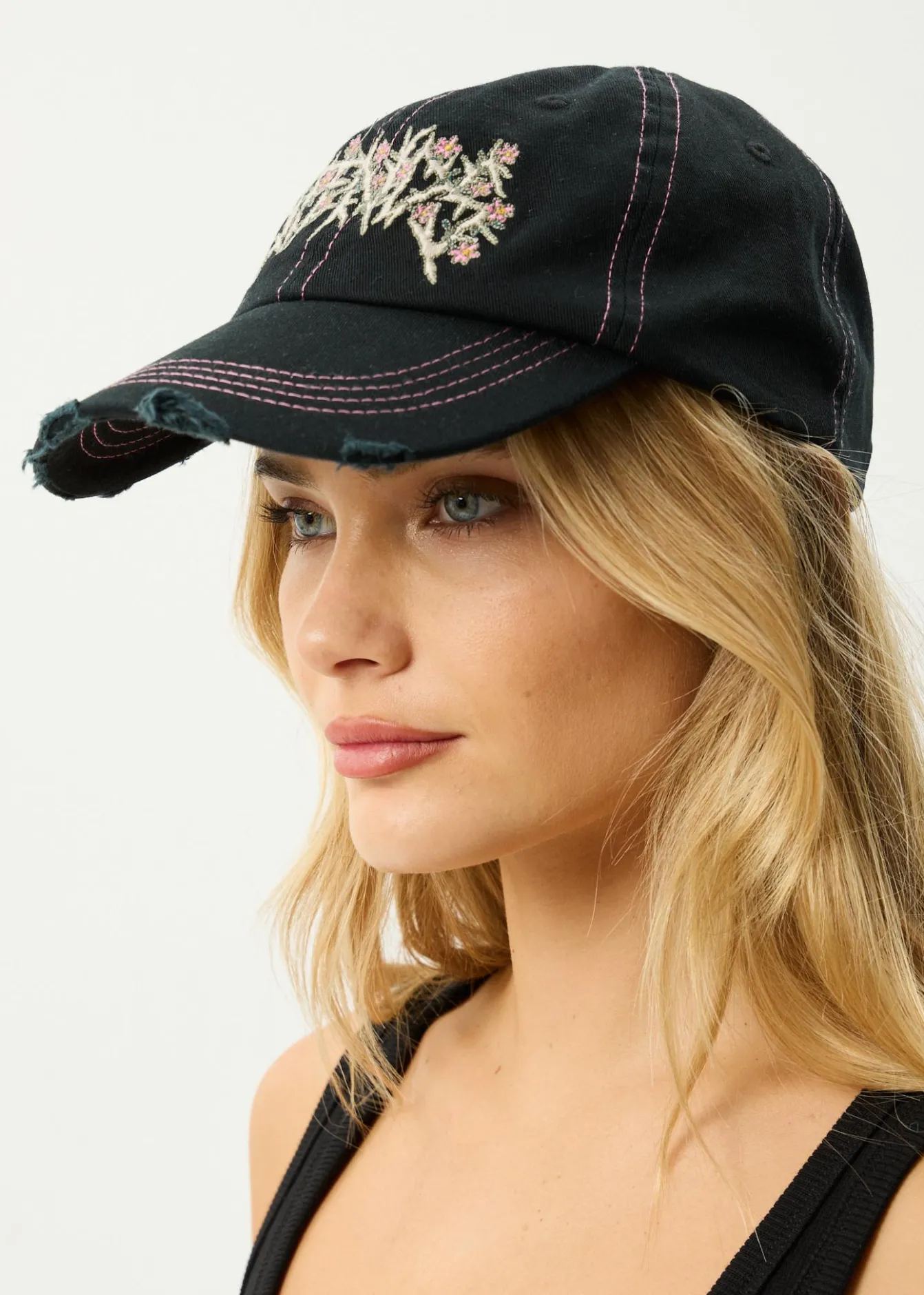 Accessories|Accessories<Afends Heavy Petal - Five Panel Cap Black