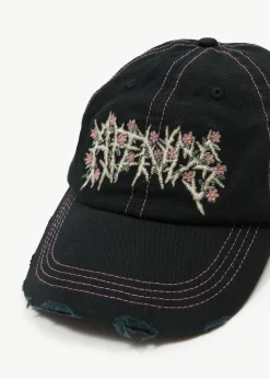 Accessories|Accessories<Afends Heavy Petal - Five Panel Cap Black