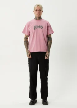 T-Shirts|Tees & Shirts<Afends Heavy Petal  - Heavyweight Boxy Tee Washed Marrakesh