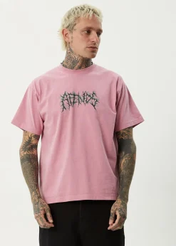 T-Shirts|Tees & Shirts<Afends Heavy Petal  - Heavyweight Boxy Tee Washed Marrakesh