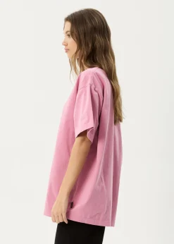 T-Shirts|Tees & Shirts<Afends Heavy Petal  - Heavyweight Boxy Tee Washed Marrakesh
