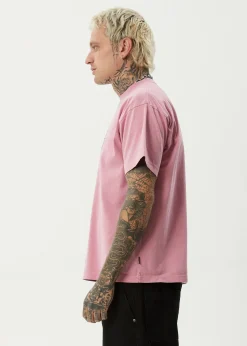 T-Shirts|Tees & Shirts<Afends Heavy Petal  - Heavyweight Boxy Tee Washed Marrakesh