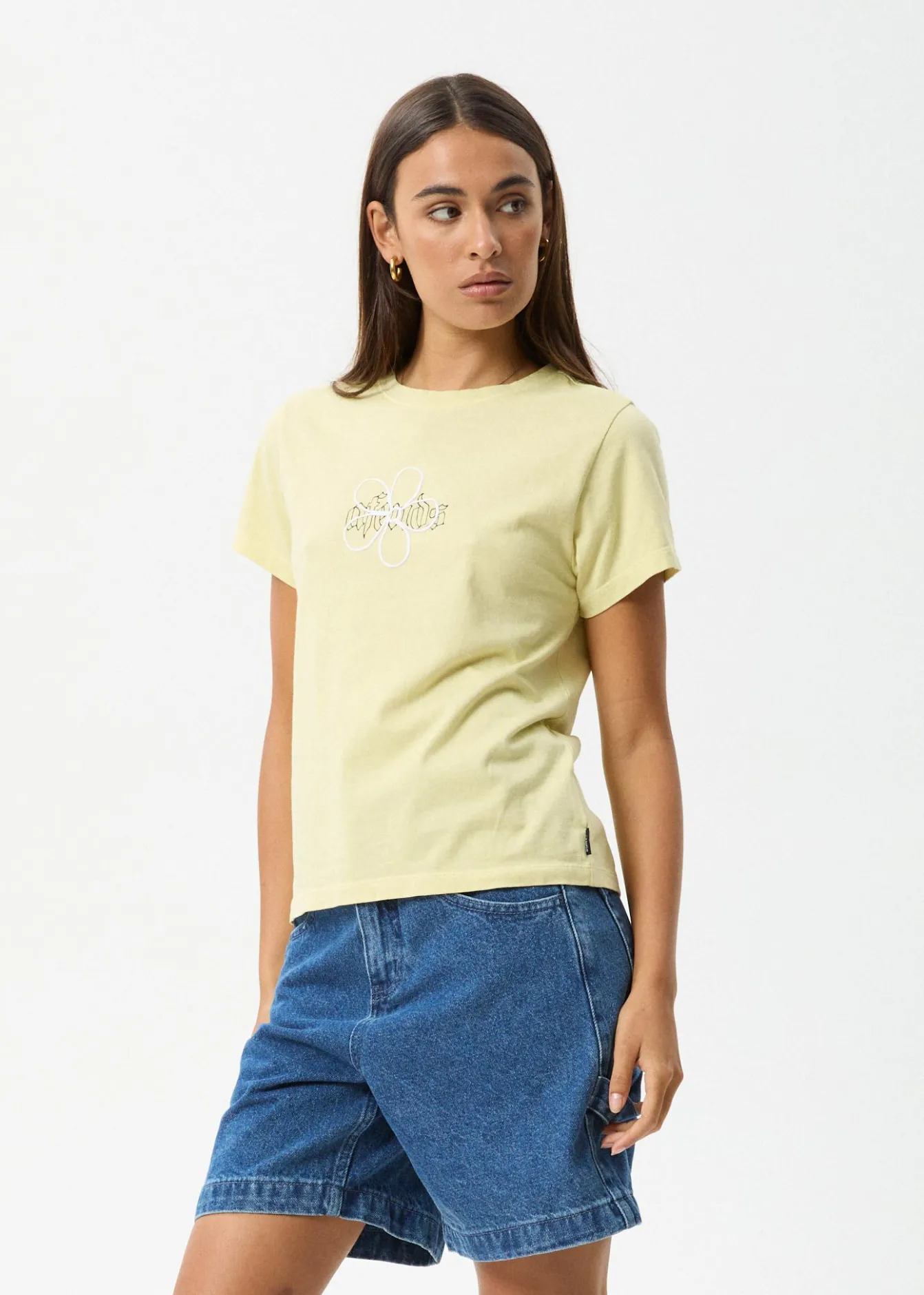 Tees & Shirts<Afends Heidi - Regular Tee Lemongrass