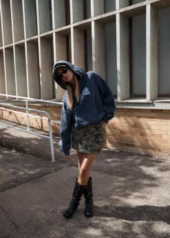 Sweaters & Hoodies|Outerwear<Afends Hidden  - Boxy Hoodie Charcoal