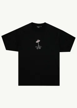 T-Shirts<Afends High Priority  - Boxy Tee Black