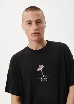 T-Shirts<Afends High Priority  - Boxy Tee Black