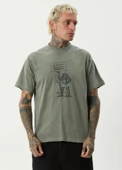 T-Shirts<Afends Hitching  - Boxy Tee Washed Sycamore