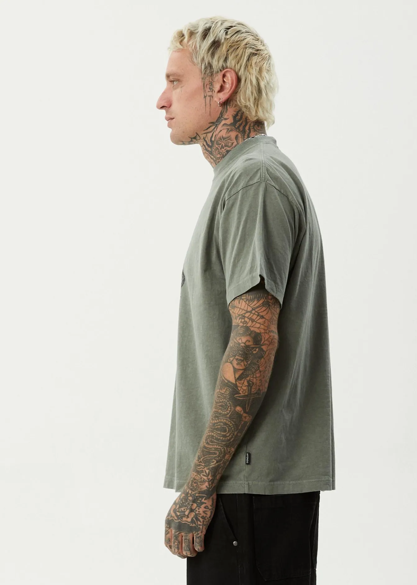T-Shirts<Afends Hitching - Boxy Tee Washed Sycamore