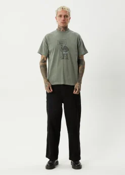 T-Shirts<Afends Hitching - Boxy Tee Washed Sycamore