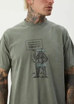T-Shirts<Afends Hitching - Boxy Tee Washed Sycamore