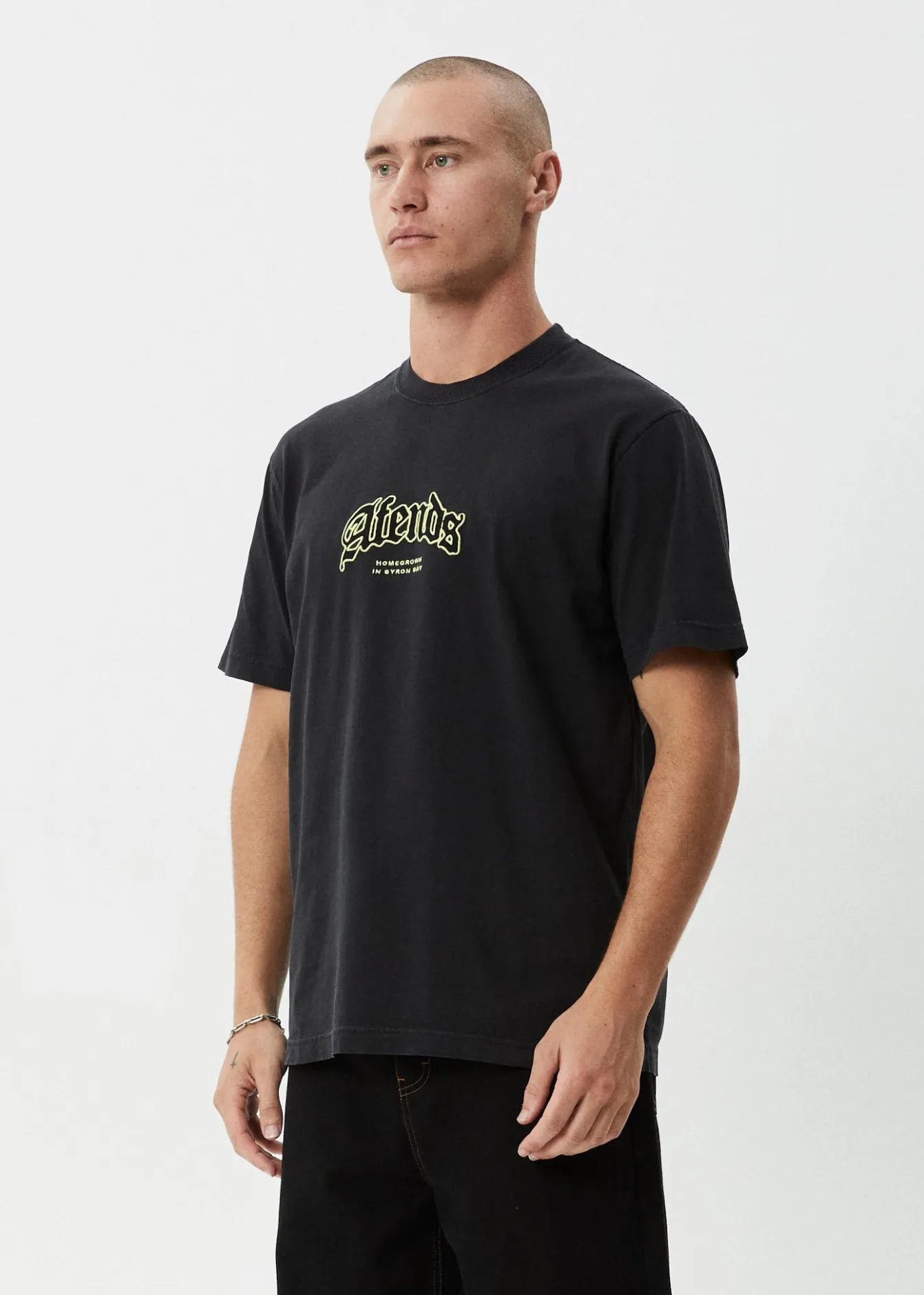T-Shirts<Afends Home - Retro Tee Stone Black