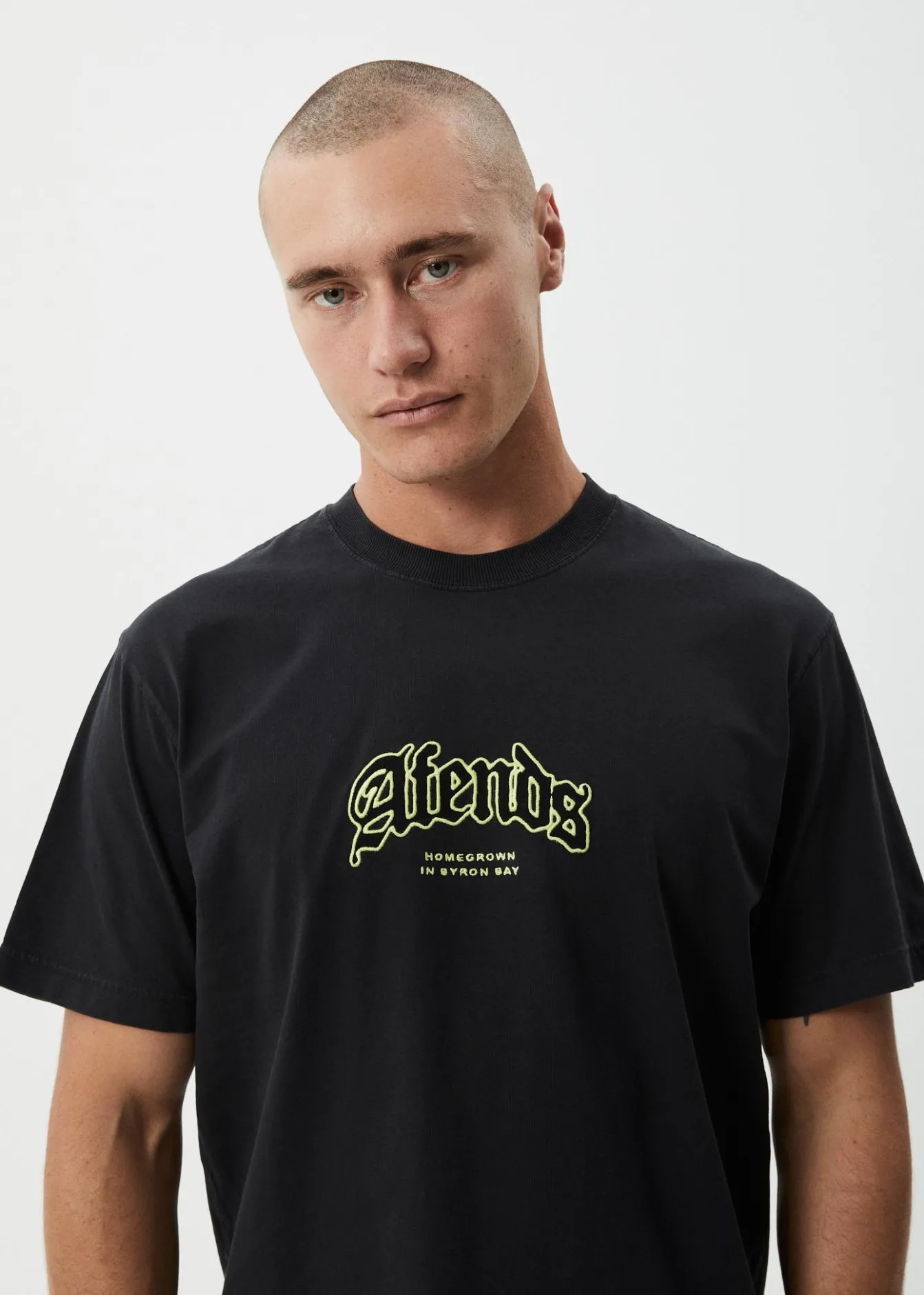 T-Shirts<Afends Home - Retro Tee Stone Black