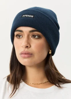 Accessories|Accessories<Afends Hometown  - Knit Beanie Navy