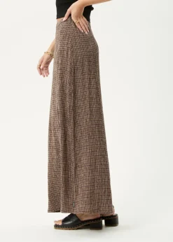 Skirts<Afends Hometown - Seersucker Maxi Skirt Coffee