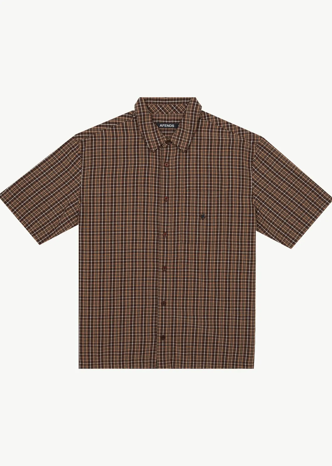 Shirts|Tees & Shirts<Afends Hometown - Short Sleeve Shirt Coffee