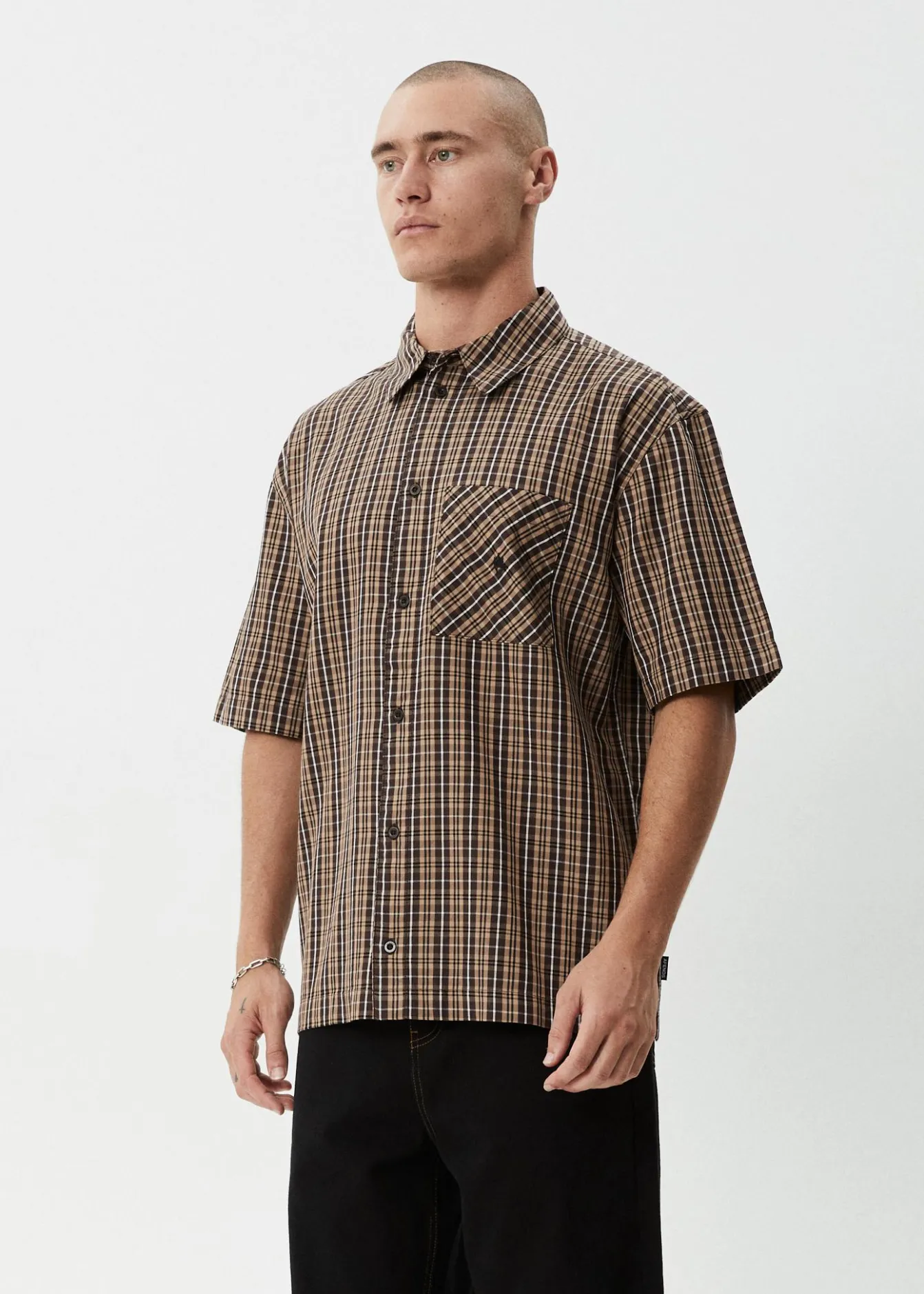 Shirts|Tees & Shirts<Afends Hometown - Short Sleeve Shirt Coffee