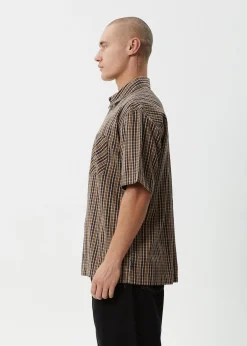 Shirts|Tees & Shirts<Afends Hometown - Short Sleeve Shirt Coffee