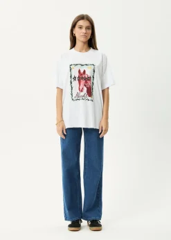 Tees & Shirts<Afends Horsegirl  - Oversized Tee White