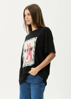 Tees & Shirts<Afends Horsegirl  - Oversized Tee Black