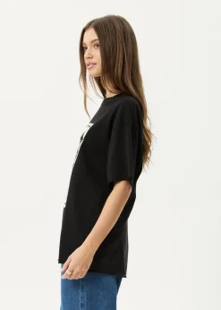 Tees & Shirts<Afends Horsegirl  - Oversized Tee Black