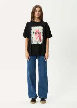 Tees & Shirts<Afends Horsegirl  - Oversized Tee Black