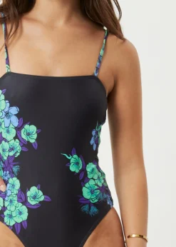 Swimwear<Afends House Of Darwin  - One Piece Swimsuit Charcoal Floral